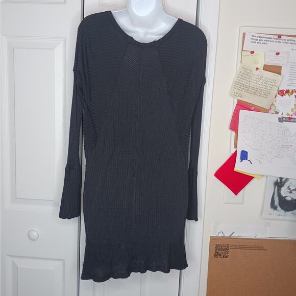 Free People Ventura High Low Thermal Tunic Top Size Small - Picture 6 of 9